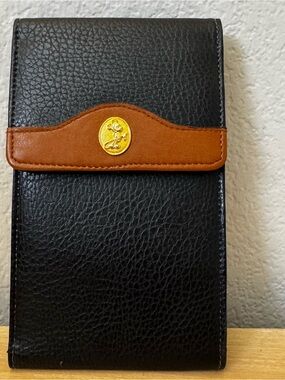 Mickey Mouse Walt Disney Women’s Black and Brown Key & Card Holder Wallet